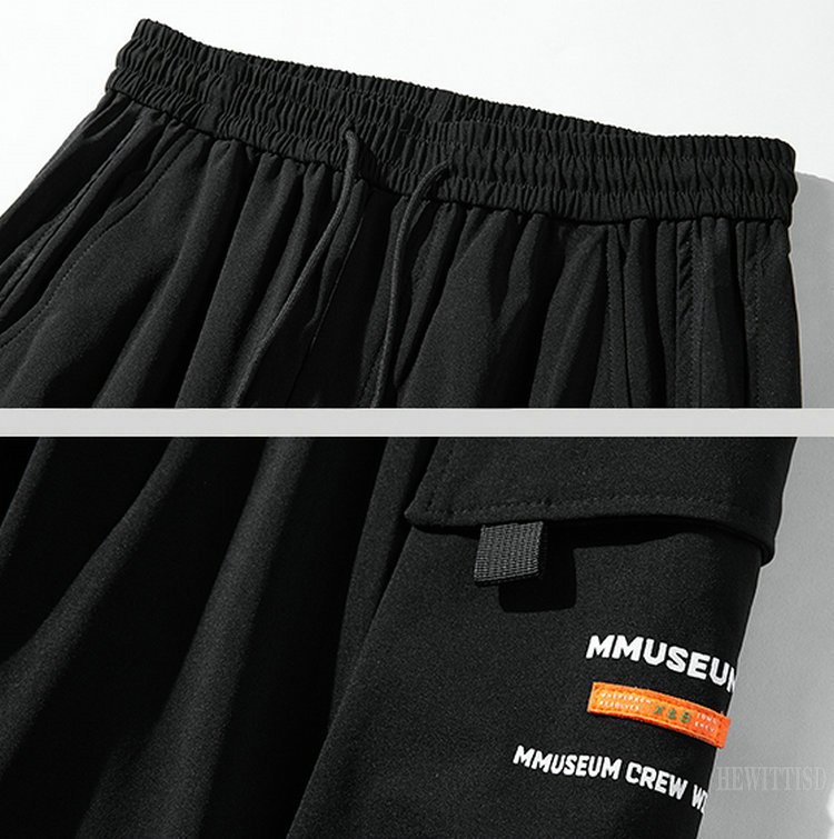New Mens Side Pockets Cargo Harem Pants 2021 Oversized Black Hip Hop Casual Men  Trousers
