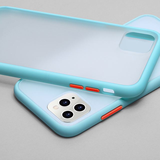 Mint Simple Matte Bumper Phone Case for iphone 11 Pro XR X XS Max  Cases &amp; Covers