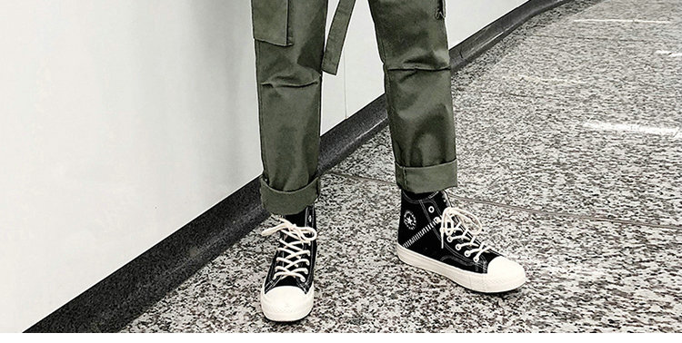 Streetwear Men's Cargo Pants 2021 Overalls Man Side Pockets Hip Hop Harem Pants  Trousers