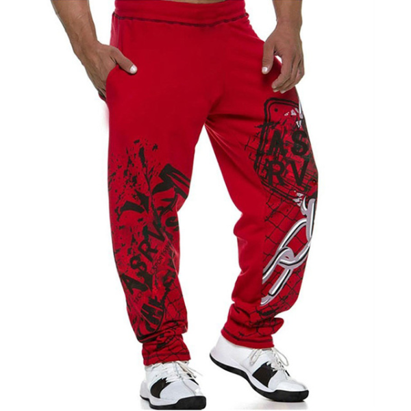 muscle men's Sweatpants fitness training joggers casual Autumn cotton Sweatpants Trousers