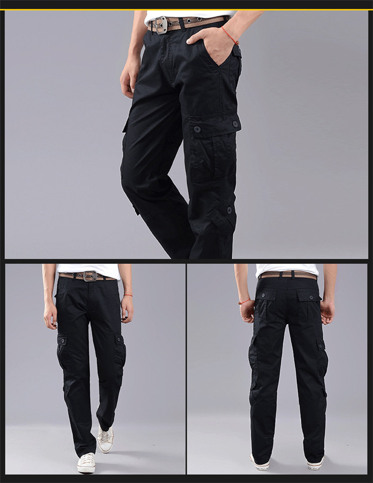 Multi-Pocket Casual Pants Men Military Tactical Joggers Cargo Pants Men's Outdoor Hiking Trousers