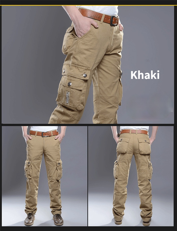 Multi-Pocket Casual Pants Men Military Tactical Joggers Cargo Pants Men's Outdoor Hiking Trousers