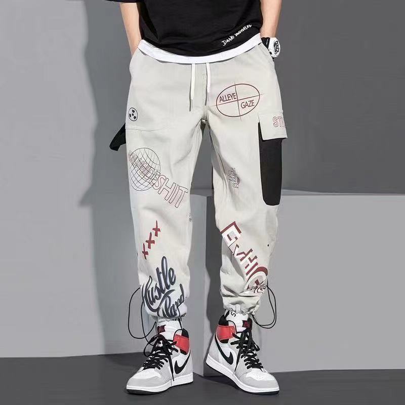 Hip Hop Fashion Pants Japanese Streetwear Pants Graphic High Street Sweatpants Trousers
