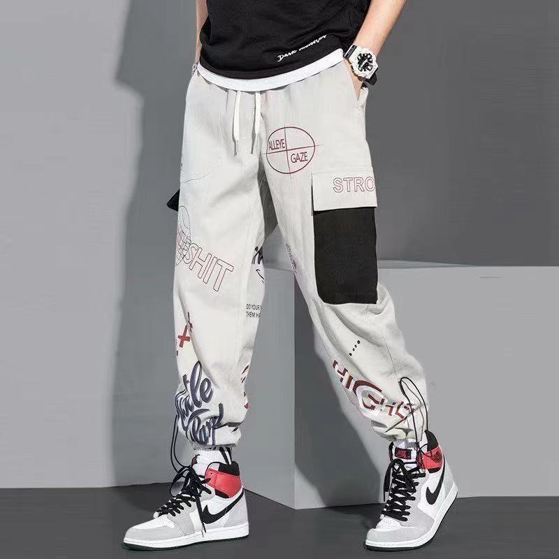 Hip Hop Fashion Pants Japanese Streetwear Pants Graphic High Street Sweatpants Trousers