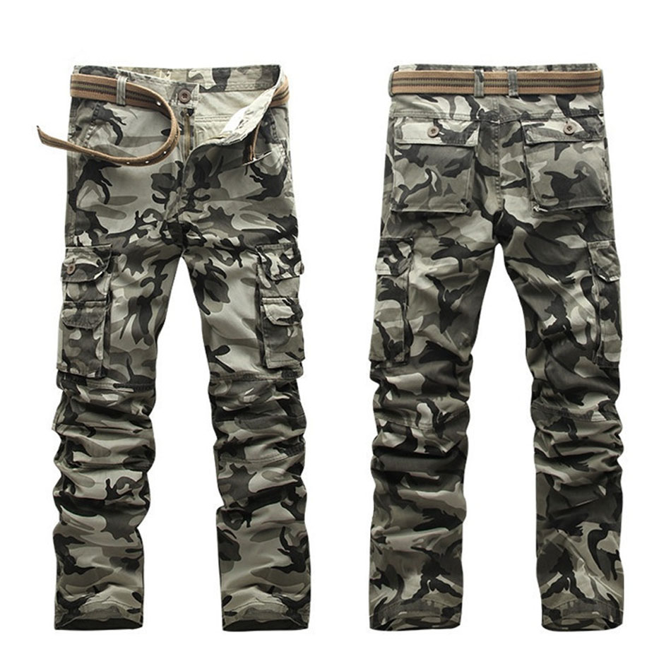 Men Spring Army Green Fashion Cargo Pants Crotch jogger Patchwork Pants Male Easy  Trousers