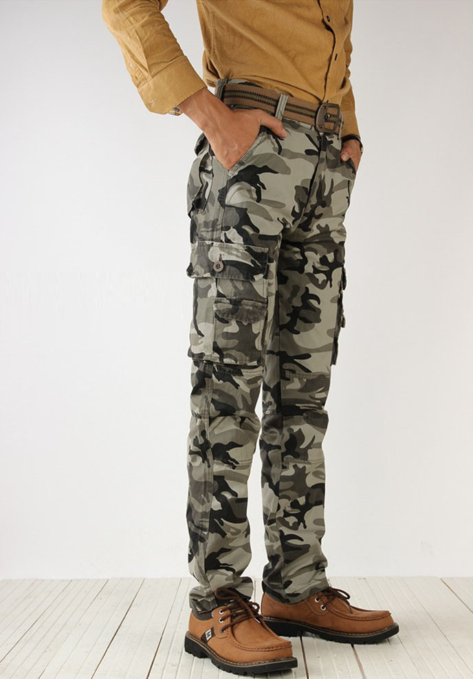Men Spring Army Green Fashion Cargo Pants Crotch jogger Patchwork Pants Male Easy  Trousers