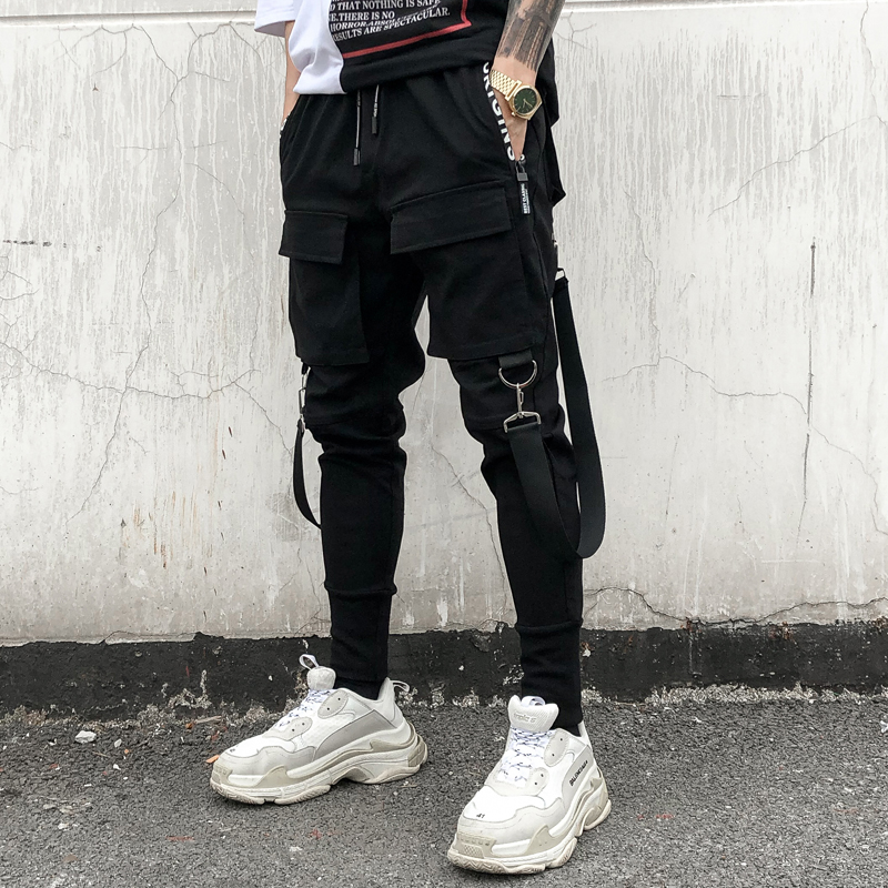 2021 New Fashion Hip Hop Sweatpants men Black Mens Joggers Harem Pants Trousers