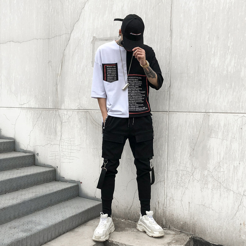 2021 New Fashion Hip Hop Sweatpants men Black Mens Joggers Harem Pants Trousers