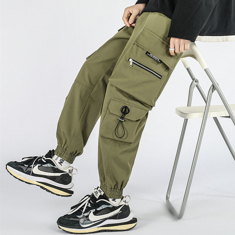 Hip Hop Cargo Pants Men Streetwear Cotton Joggers Fashion Sweatpants Male Casual Harem Trousers