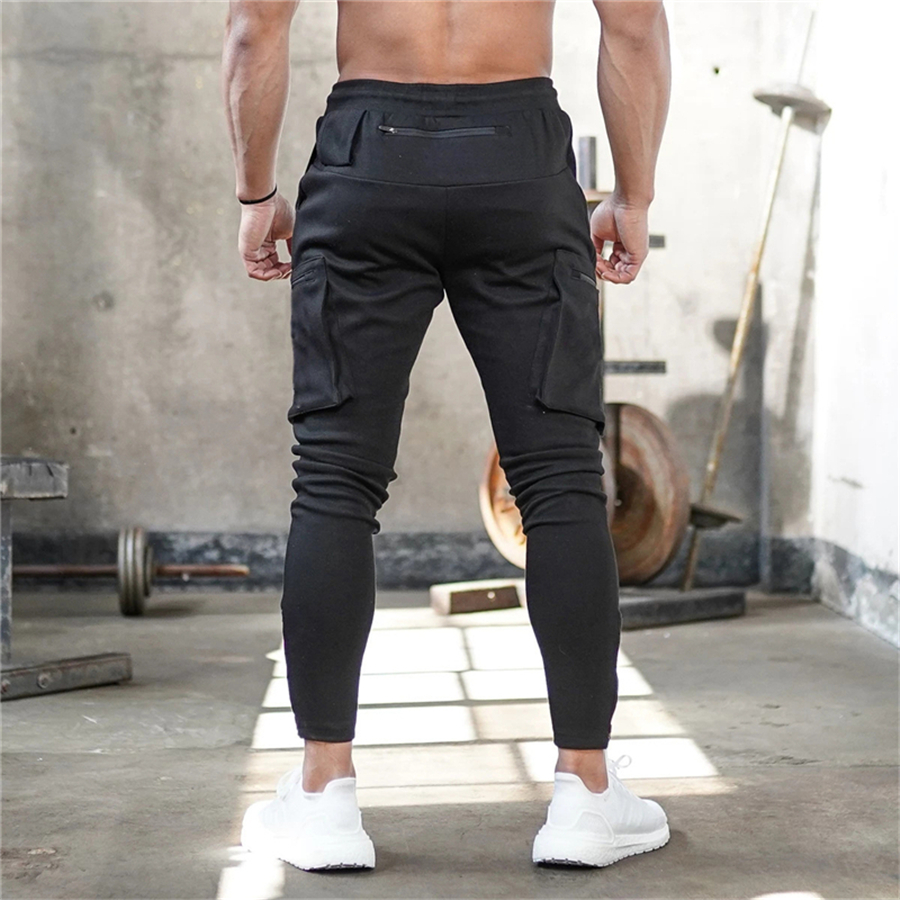 Mens Jogger Pnats Sweatpants Man Gyms Workout Fitness Cotton Trousers