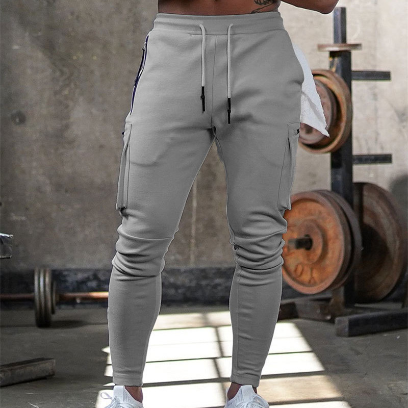 Mens Jogger Pnats Sweatpants Man Gyms Workout Fitness Cotton Trousers
