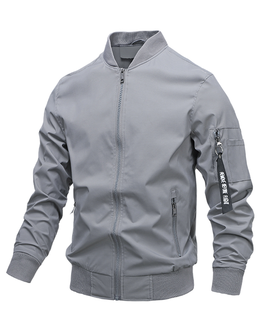 Men's Jacket Casual Cardigan Zipper Stand Collar Jacket Jackets & Trench Coats