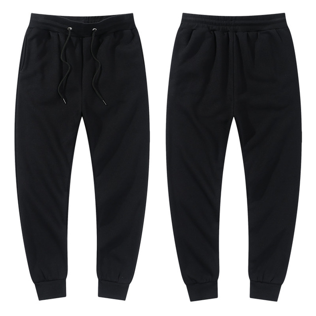 Brand Pants Men And Women Winter Casual Pants Fashion Jogging Autumn Black Trousers