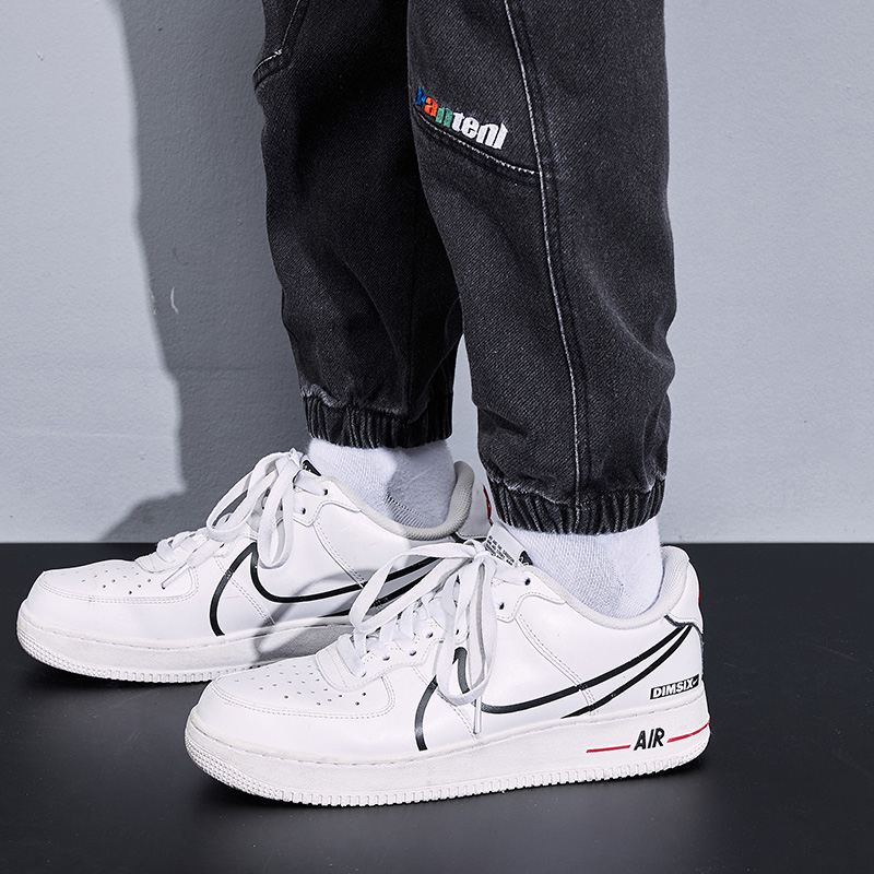Spring Autumn Plus Size Baggy Jeans Men Black Blue Stretch Cotton Denim Joggers Cargo Pants Casual Loose Trousers