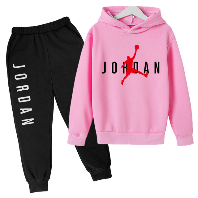 2022 Spring New Boy Girl Hoodie Suit Cotton Kids Hooded Sportswear Set Children Others