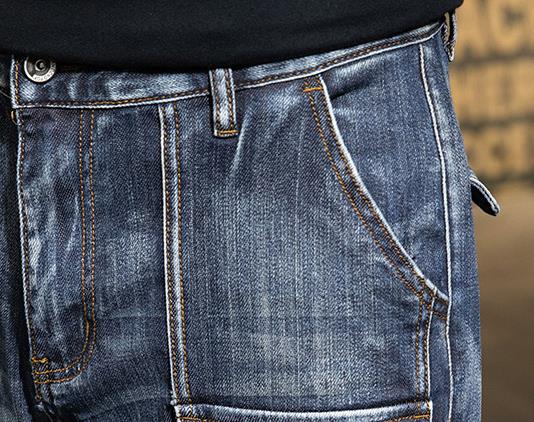 Men Vintage baggy Jeans Fashion Denim Cargo Pants Plus Size 44 Loose Popular Straight Jean Trousers