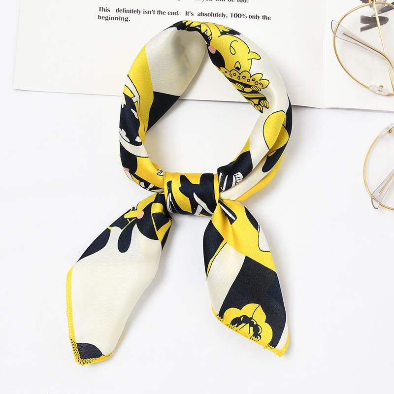 Korean scarves small Kerchief Fashion Handle Bag Ribbon Airline stewardess  scarf Party Gift