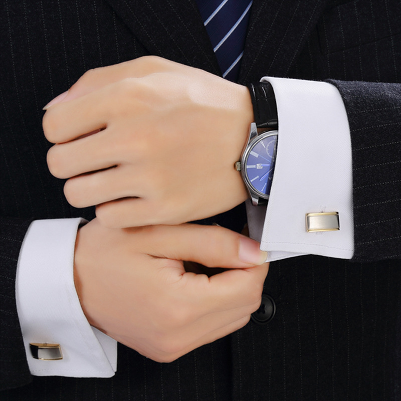 Cuff Links Gold Cufflinks Groomsmen Party Gifts Golden Shirt Cuff Buttons Cufflink Mens Jewelry