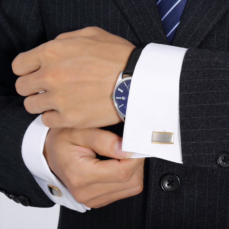 Cuff Links Gold Cufflinks Groomsmen Party Gifts Golden Shirt Cuff Buttons Cufflink Mens Jewelry