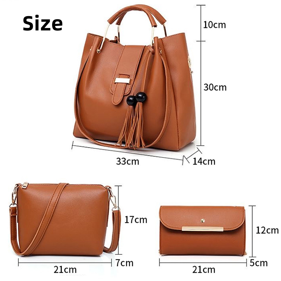 3PCS Women Bags Handbags Ladies Bags Purse Lady Bags Set  Tote Bags Hobo Bags Promotio Big Discount