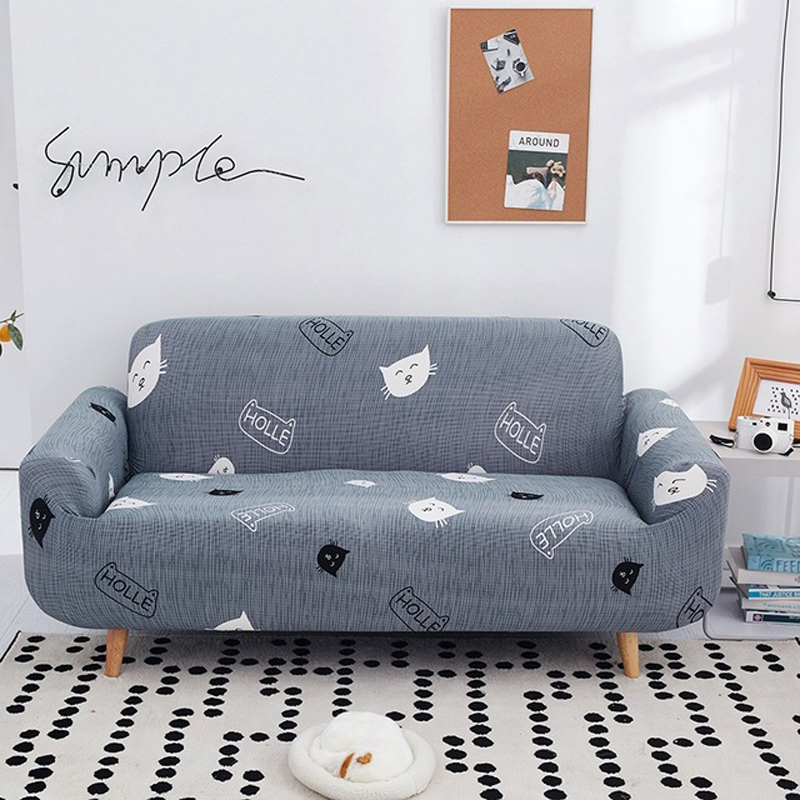 Sofa cover simple stretch fabric sofaset full cover sofa set