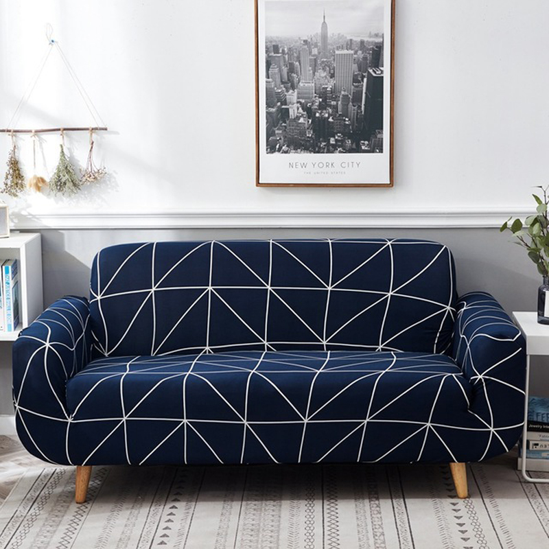 Sofa cover simple stretch fabric sofaset full cover sofa set