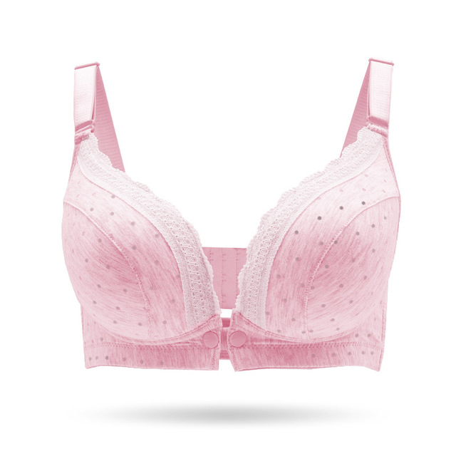 Maternity Plus Size Front Buckle Cotton Nursing Bra Breastfeeding Bra