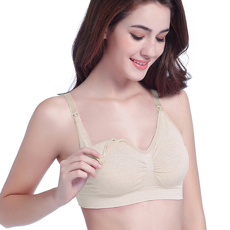 Front buckle large size nursing bra postpartum anti-sagging nursing bra underwear during pregnancy