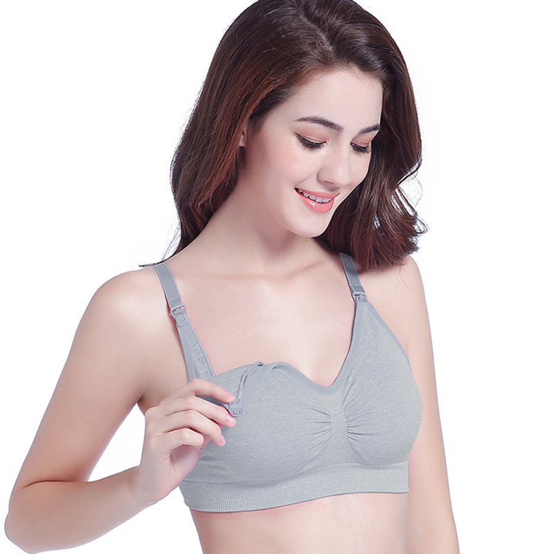 Front buckle large size nursing bra postpartum anti-sagging nursing bra underwear during pregnancy