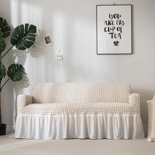 sofaset Bubble lattice all-inclusive sofa cover stretch sofa set sofa cushion