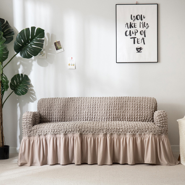 sofaset Bubble lattice all-inclusive sofa cover stretch sofa set sofa cushion