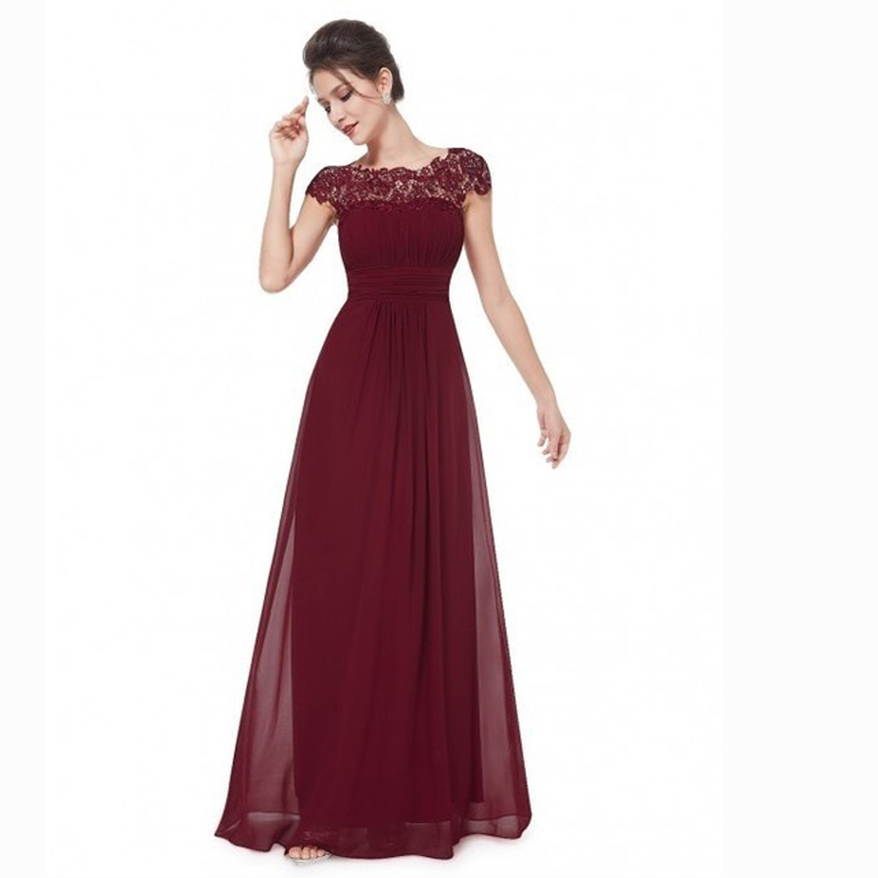 Women&apos;s lace dress bridesmaid evening dress party summer  dresses for ladies  red