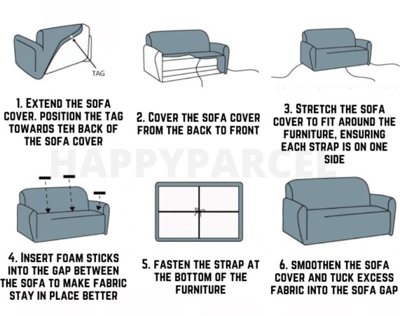 Sofa cover simple stretch fabric sofaset full cover sofa set