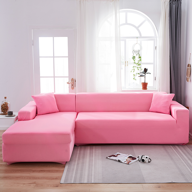 Stretch universal sofa cover 1/2/3/4 seater seasons fabric simple sofa  cover full covers wine red