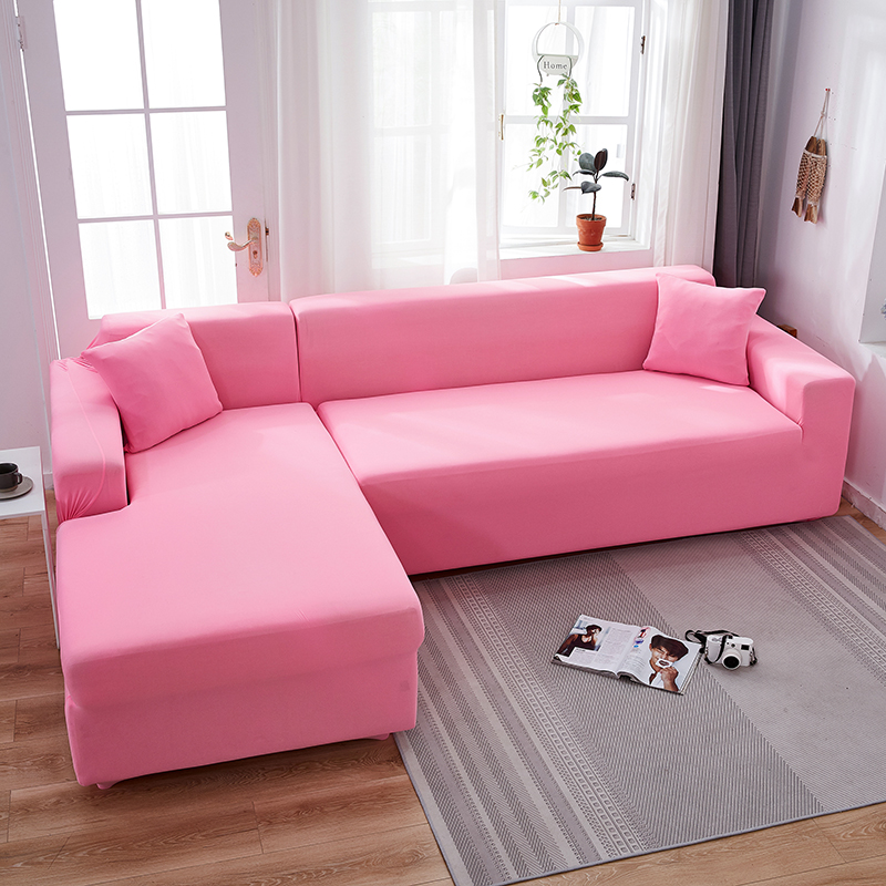 Stretch universal sofa cover 1/2/3/4 seater seasons fabric simple sofa  cover full covers wine red