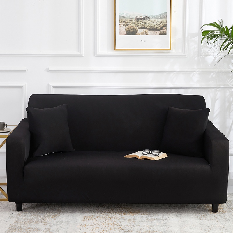 Stretch universal sofa cover 1/2/3/4 seater seasons fabric simple sofa  cover full covers wine red