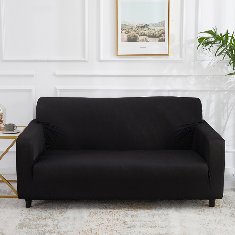 Stretch universal sofa cover 1/2/3/4 seater seasons fabric simple sofa  cover full covers wine red
