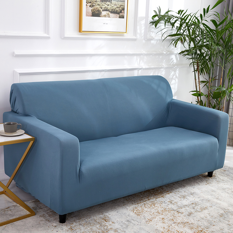 Stretch universal sofa cover 1/2/3/4 seater seasons fabric simple sofa  cover full covers wine red