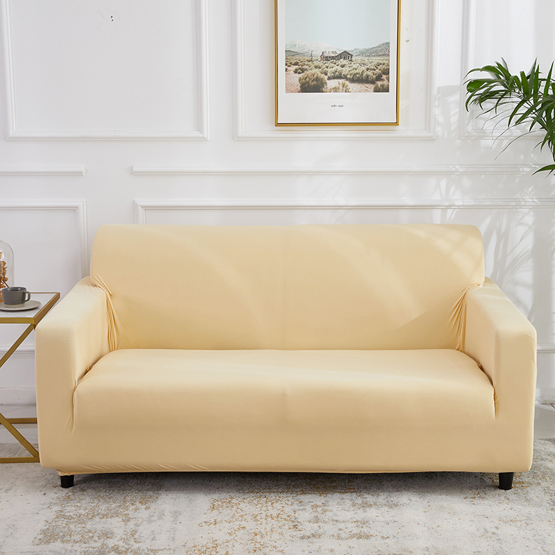 Stretch universal sofa cover 1/2/3/4 seater seasons fabric simple sofa  cover full covers dark gray