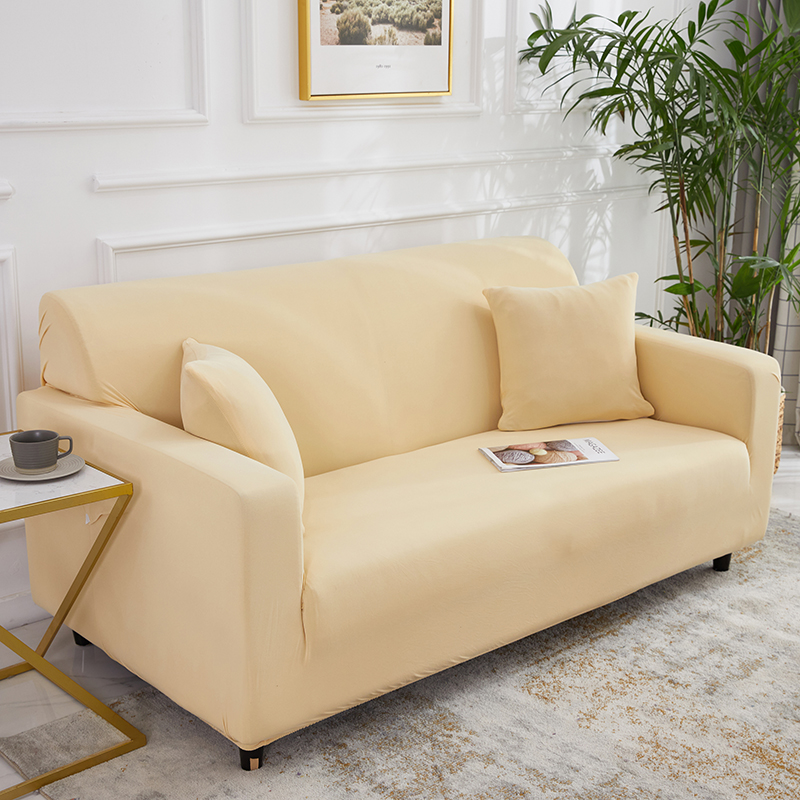Stretch universal sofa cover 1/2/3/4 seater seasons fabric simple sofa  cover full covers dark gray