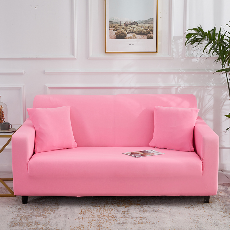 Stretch universal sofa cover 1/2/3/4 seater seasons fabric simple sofa  cover full covers dark gray