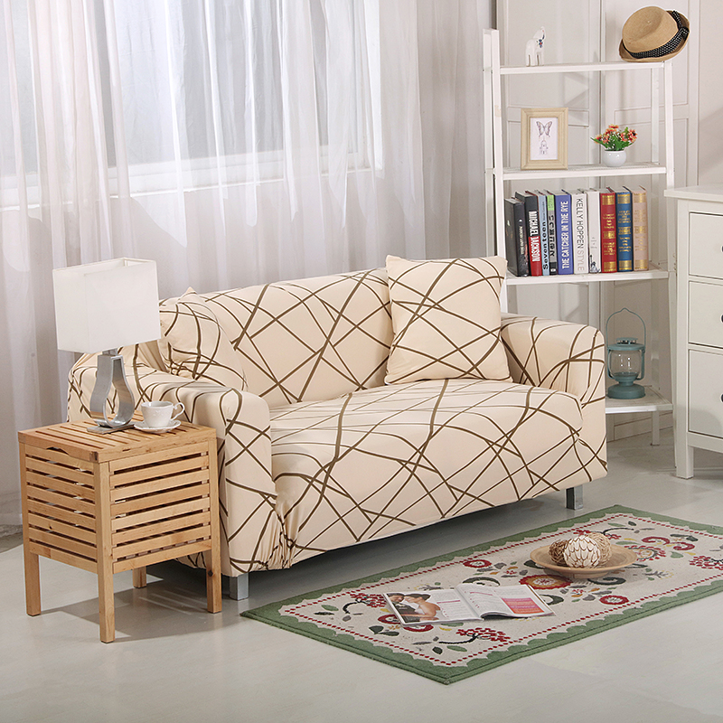 Stretch universal sofa cover 1/2/3/4 seater seasons fabric simple sofa  cover full covers love nest