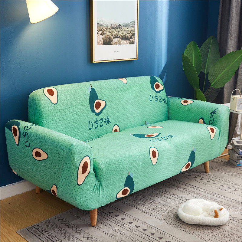 Sofa cover simple stretch fabric sofaset full cover sofa set
