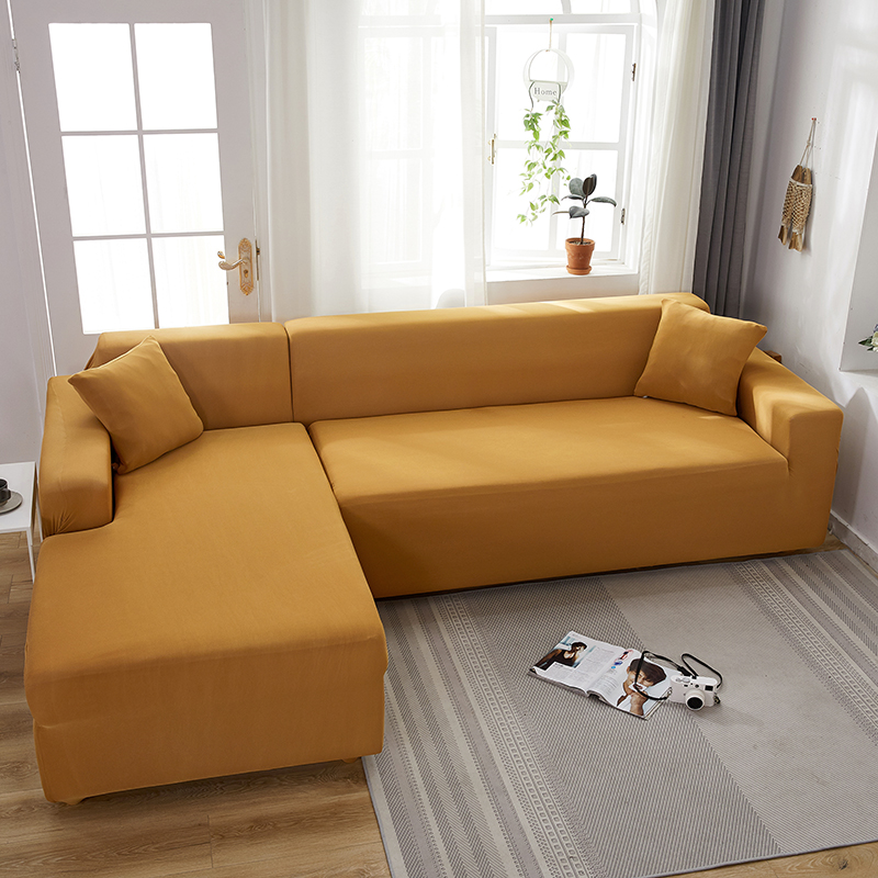 Stretch universal sofa cover 1/2/3/4 seater seasons fabric simple sofa  cover full covers dark brown