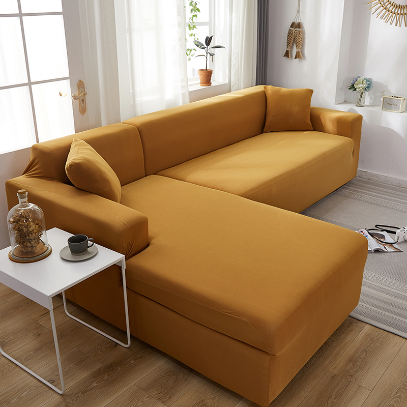 Stretch universal sofa cover 1/2/3/4 seater seasons fabric simple sofa  cover full covers dark brown