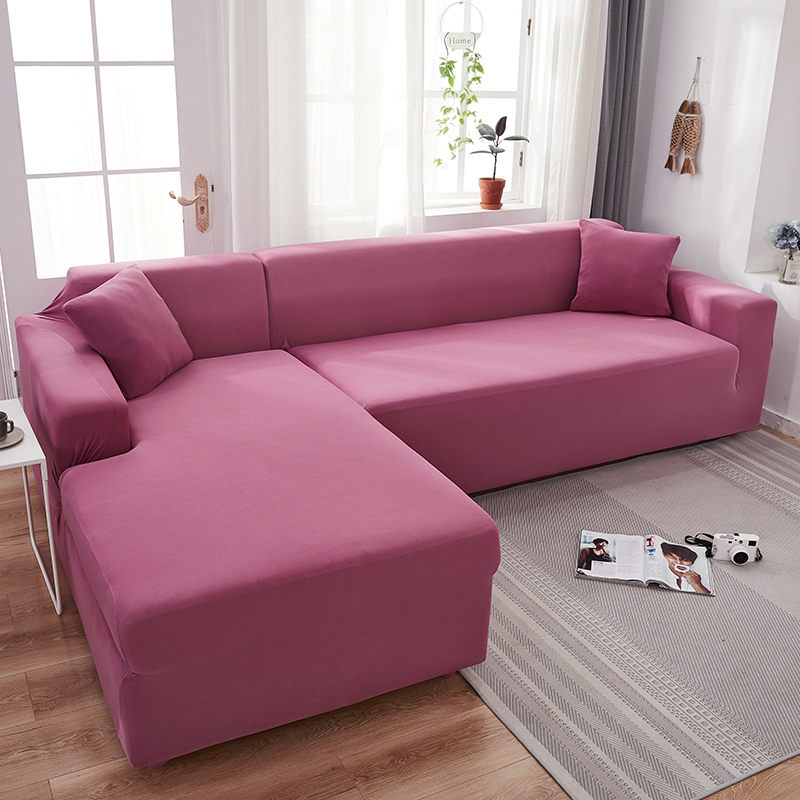 Stretch universal sofa cover 1/2/3/4 seater seasons fabric simple sofa  cover full covers dark brown