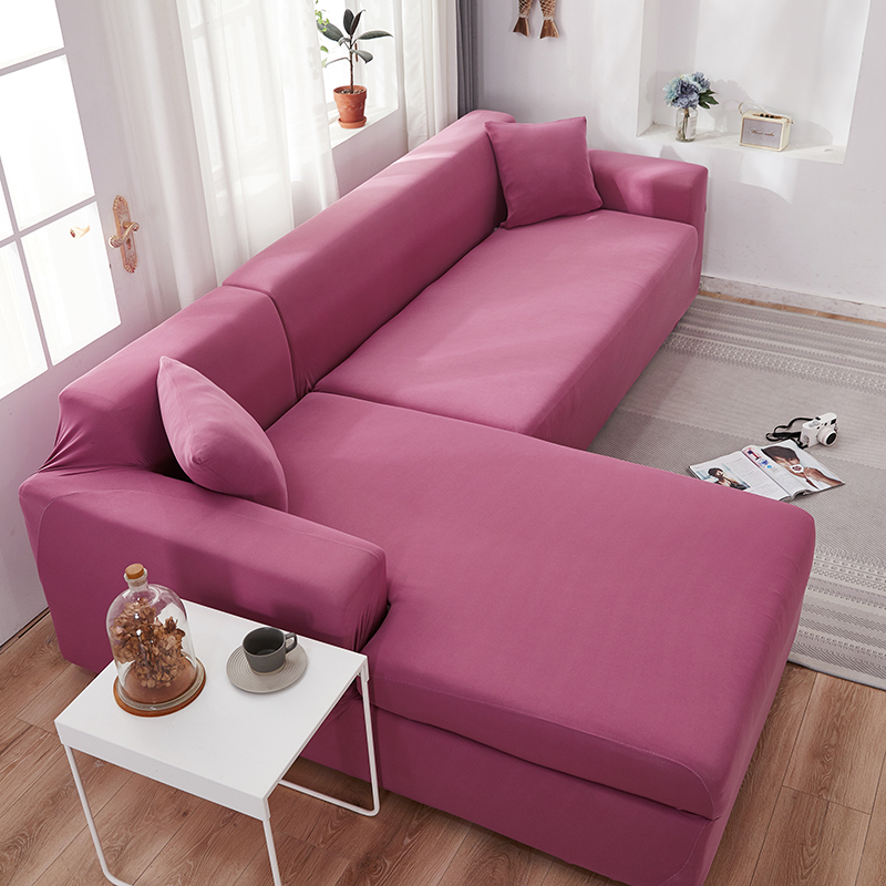 Stretch universal sofa cover 1/2/3/4 seater seasons fabric simple sofa  cover full covers dark brown