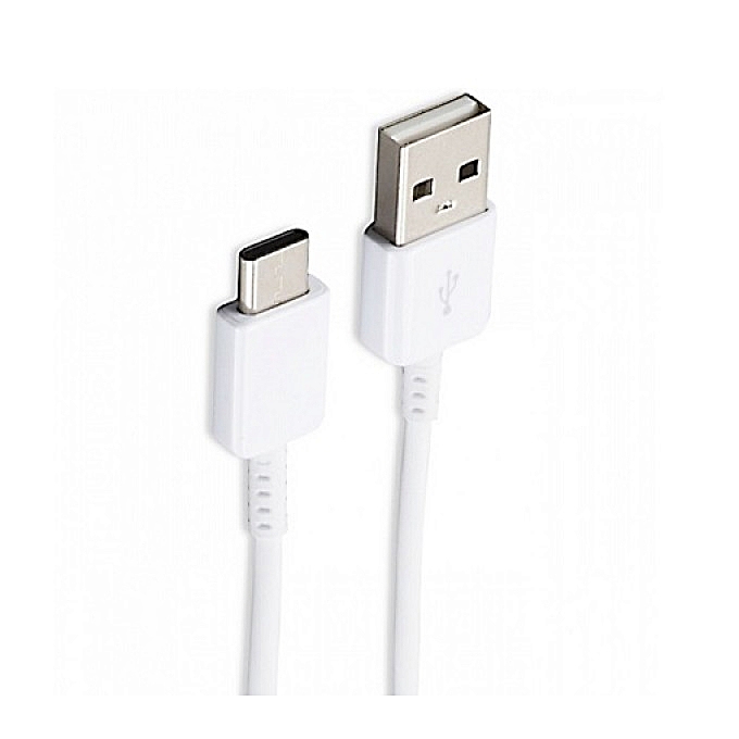 SAMSUNG Galaxy 15W FAST CHARGING FOR S10 S9 S8  A10 A20S A30 A30S Adaptive Charger USB TYPE C CABLE - White