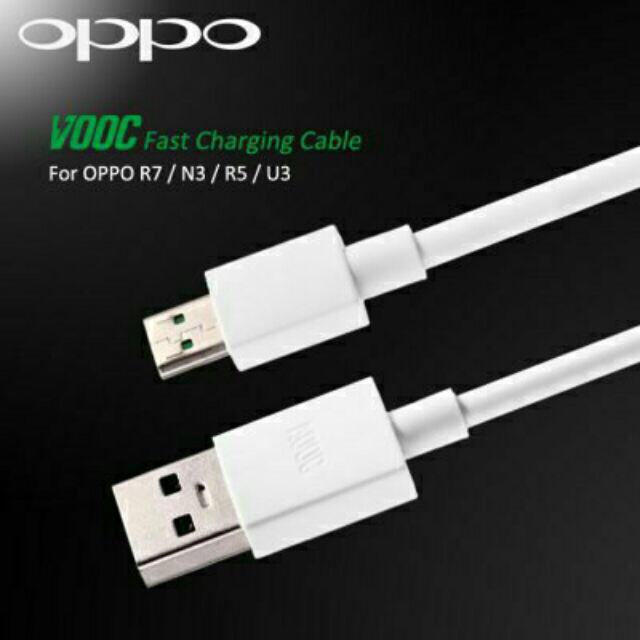 Oppo VOOC USB Cable Super Fast Charge 7 Pin Charging Cord Durable USB Wire - White