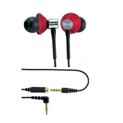 SONY NUDEX MDR-X85SL SUPERBASS EARPHONES - Red